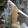 井戸、手製のポンプ