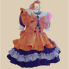 ハロウィン風 メイド服 可愛い裾 コスプレ衣装