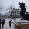 弘前城雪燈籠まつりで環境公共をPR