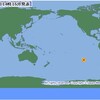 チリ・バンガロア沖　Ｍ７．２地震発生