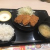 深夜の牛カツ定食