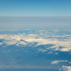 機窓風景　富士山