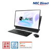 ●【送料無料：Web限定モデル】NECデスクトップパソコンLAVIE Direct DA(S)(Core i7搭載・ファインブラック)(Office Home & Business 2019・1年保証・16GB Optaneメモリー付き）(…