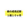 娘の成長記録　1歳10ヶ月