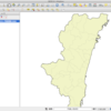 QGISので都道府県の白地図を使いたい