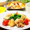 ☆鶏のから揚げ＆サラダスパゲティ☆