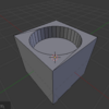 Blender で丸い穴をあける
