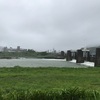 松田川増水中