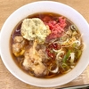 一由そば（日暮里）ミニゲソそば＋半紅生姜天＋半ピーマン天