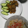 強風と今日の夕飯