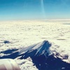 空から富士山