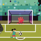 Scratch サッカーゲーム Pk戦 を作ろう キーパーを動かそう 3 6 パパ先生のゲーム開発ブログ