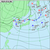 停滞前線の北と南