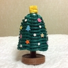【エコクラフト手芸】 紙バンドの クリスマスツリー