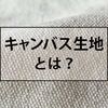 キャンバス生地を解説。トートバッグやスニーカーだけじゃないその魅力とは？