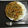 豪快にカレー