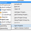 プロジェクトをソートするプラグイン。