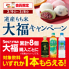 セイコーマート道産もち米大福キャンペーン｜「黒蜜きなこ大福」「くるみ大福」