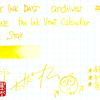 #0917 DIAMINE the Ink Vent Calender Gold Star