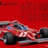 今プラモデルの1/20 GP3 フェラーリ126CK 1981 スペインGP 「グランプリシリーズ NO.3」にいい感じでとんでもないことが起こっている？