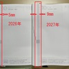 ほぼ日手帳カズン。 2026年版と2027年版の違い