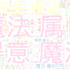 　Twitterキーワード[魔法属性]　08/21_17:04から60分のつぶやき雲