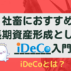 【iDeCoとは？】社畜におすすめ長期資産形成【個人年金を作る】