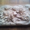 牡丹と獅子の木彫 制作状況（２）