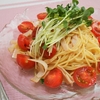 簡単！！かいわれとハムの冷製トマトパスタの作り方/レシピ