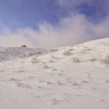 雪の久住山を登る