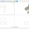 3D CAD 練習課題3-5（3次元CAD利用技術者試験 1級・準1級サンプル問題より・問3のモデリング解答(1/4)）