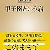 甲子園の大歓声を聴きながら、世の中というのは、高校野球にいろんなものを投影しているものだな、と思う。