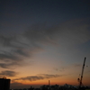  夕方の西の空