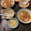 麻婆豆腐、キャベツ、昨日の鍋の残り　20240307