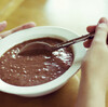  glutinous rice with cocoa powder, giving it a distinctly brown