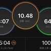 ジョギング10.48km・久しぶりの夜活でペース走