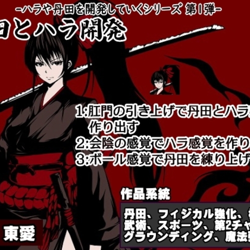 【同人ASMRレビュー】ハラ・丹田シリーズ第1弾 「丹田とハラ開発」 1:肛門の引き上げで丹田とハラ感覚を作り出す 2:会陰の感覚でハラ感覚を作り出す 3:ボール感覚で丹田を練り上げる【東愛】