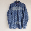 PURPLE LABEL COOLMAX Indigo Chambray Print Shirt