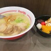 スガキヤ　肉入りラーメン・あんみつ