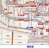 縄張図片手に廻る津山城　三の丸より見る備中櫓