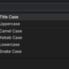 テキストのちょっとした変換（全小文字化など）をPythonでやっていたのですが、VS Codeでサクッとtransformできることを知りました