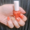 【爪】オレンジネイルで秋めく
