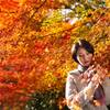 紅葉ポートレート・共青森林公園