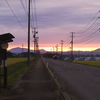 調子は上がらないけど、朝焼けは綺麗だった・・・