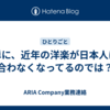 単に、近年の洋楽が日本人に合わなくなってるのでは？