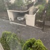 地元の雹の猛威