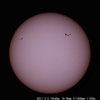 太陽面がにぎやかに