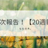 週次報告！【20週目】