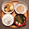 朝食ワンプレート、煮物、小粒納豆