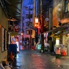 雨の中華街